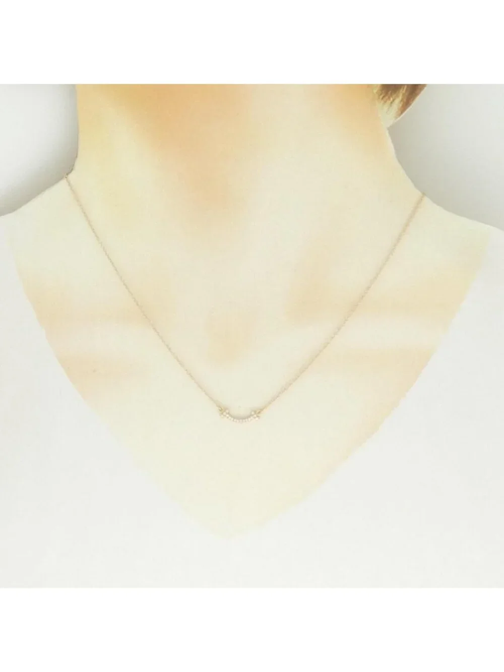 Tiffany & Co T Smile Mini Necklace